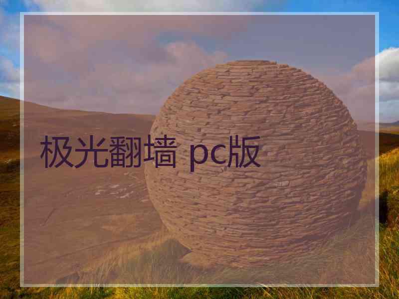 极光翻墙 pc版