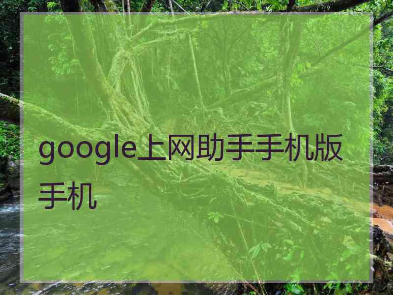 google上网助手手机版手机