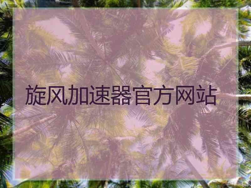 旋风加速器官方网站