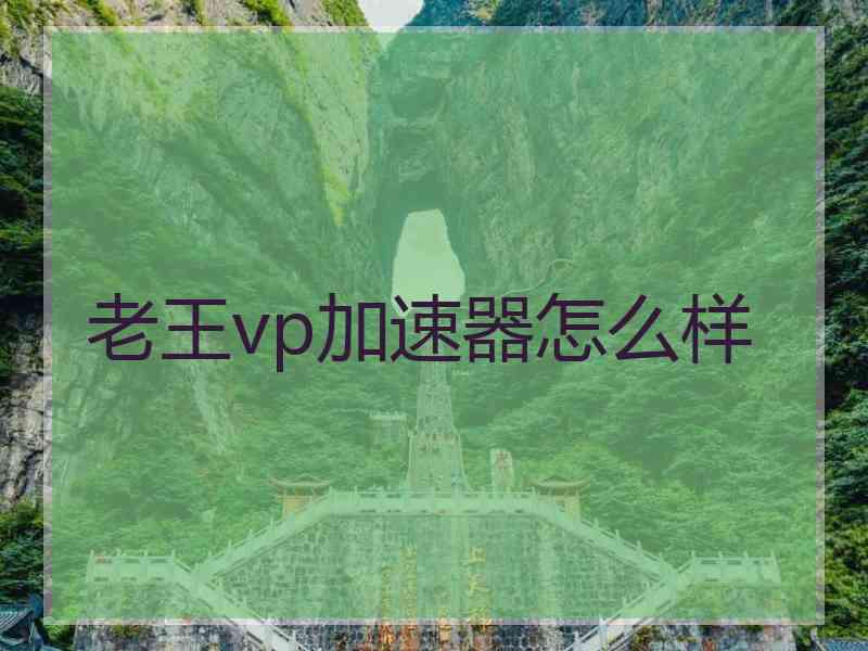 老王vp加速器怎么样