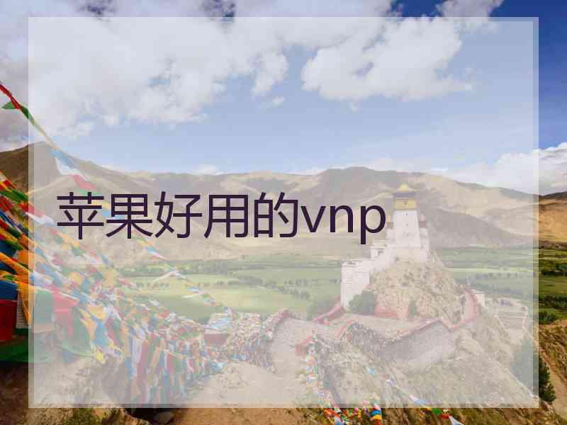 苹果好用的vnp