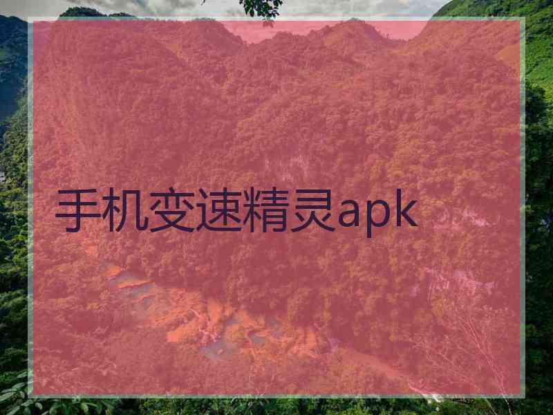 手机变速精灵apk