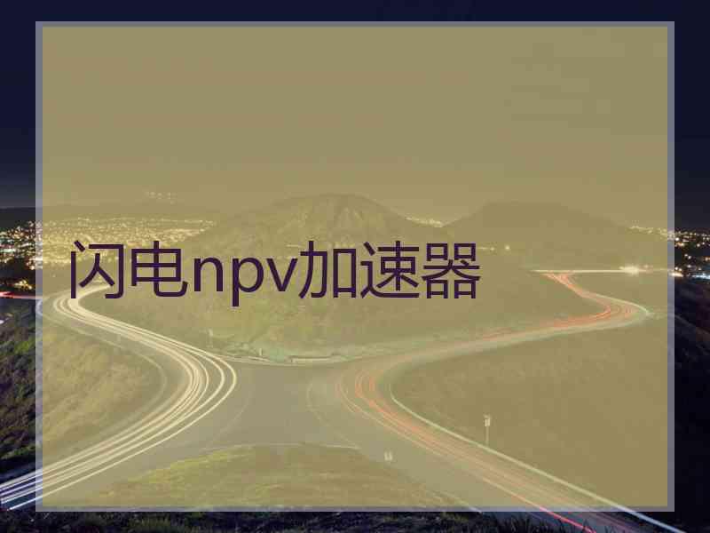 闪电npv加速器