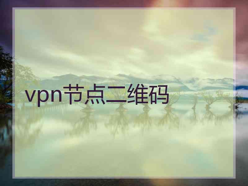 vpn节点二维码