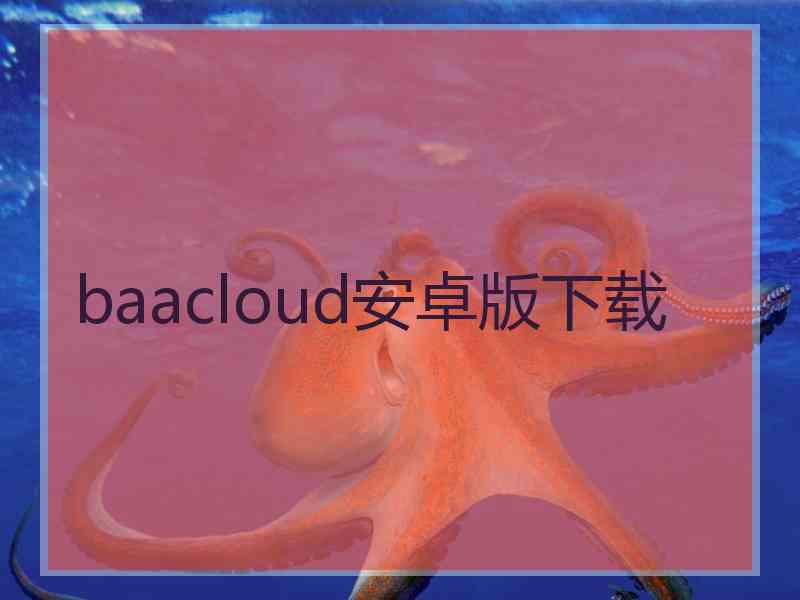 baacloud安卓版下载