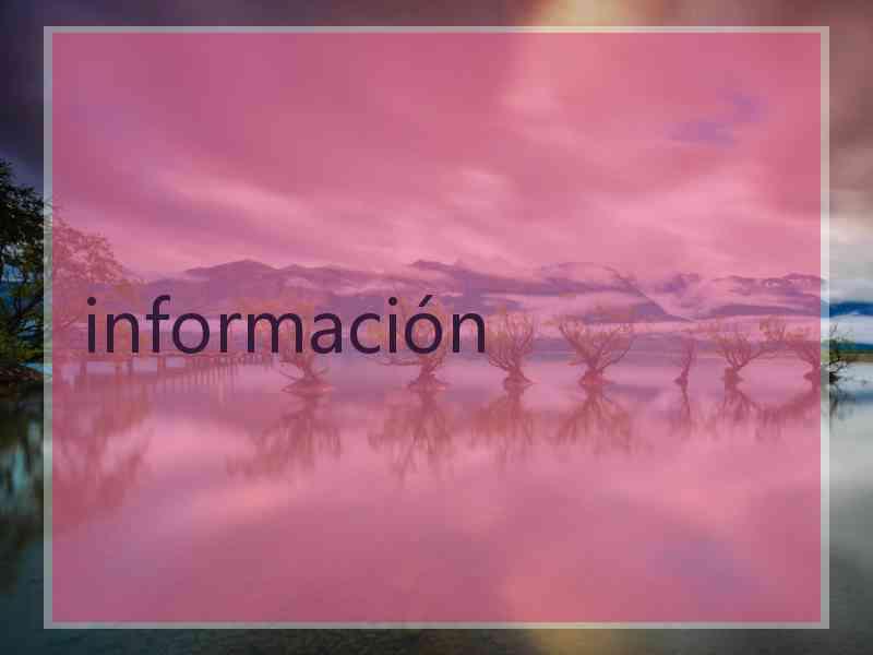 información