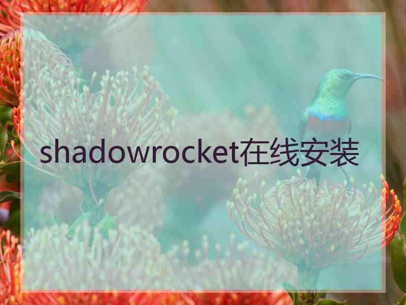 shadowrocket在线安装