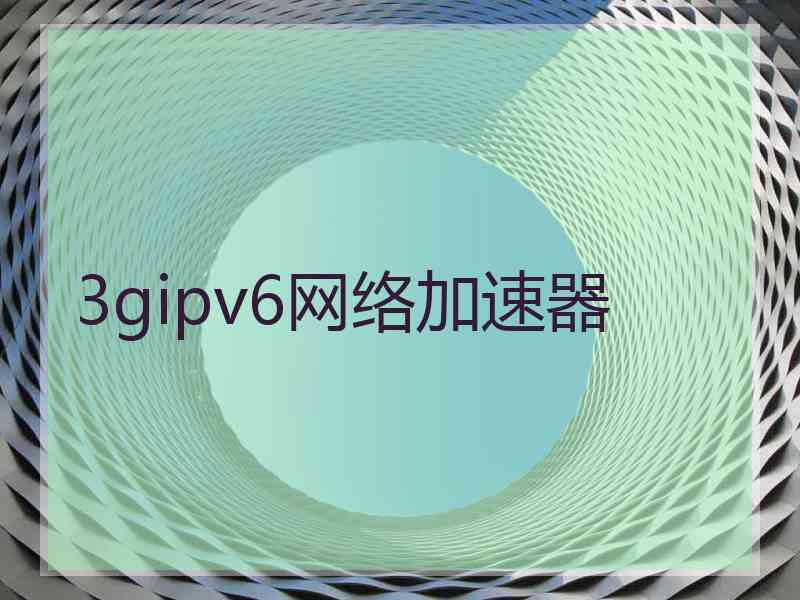 3gipv6网络加速器